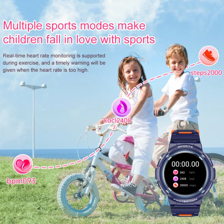 HT19 1.2 inch Round Screen IP68 Children Smart Watch, Support Sleep Monitoring(Blue) - Smart Watches by PMC TechLife | Online Shopping South Africa | PMC TechLife