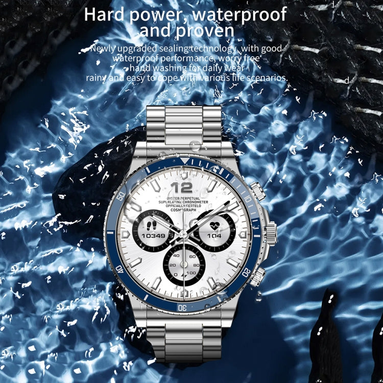 L67 Pro 1.53 inch Steel Band Smart Watch, Support Sleep / Heart Rate Monitoring(Silver) - Smart Watches by PMC TechLife | Online Shopping South Africa | PMC TechLife