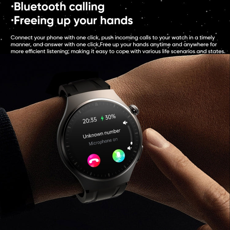 MT200 1.43 inch AMOLED IP67 Smart Call Watch, Support ECG/Body Temperature/Blood Glucose Monitoring(Black) - free shipping - PMC TechLife - Order now!