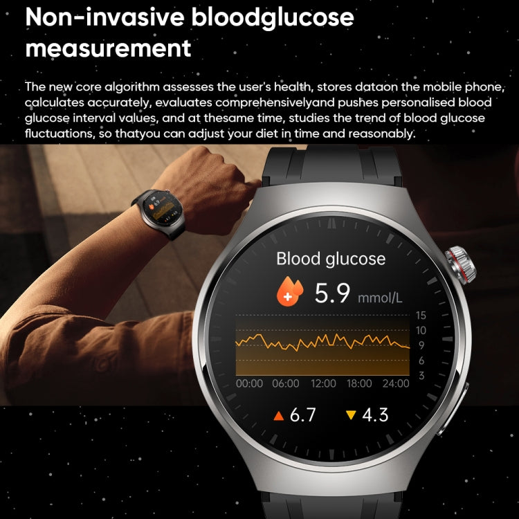MT200 1.43 inch AMOLED IP67 Smart Call Watch, Support ECG/Body Temperature/Blood Glucose Monitoring(Black) - free shipping - PMC TechLife - Order now!