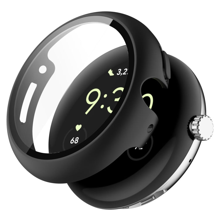 For Google Pixel Watch 2 PC + Tempered Film Integrated Watch Protective Case(Black) - free shipping - PMC TechLife - Order now!