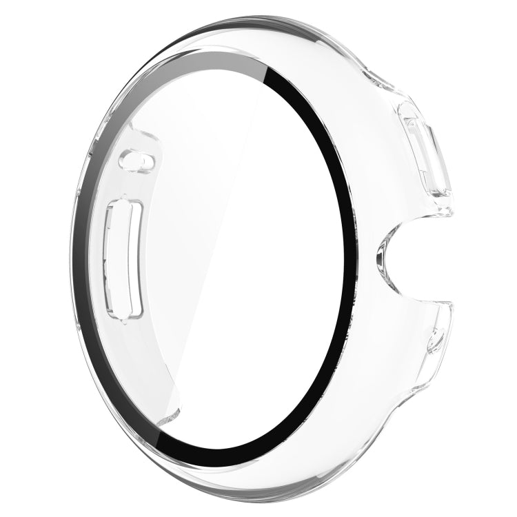 For Google Pixel Watch 2 PC + Tempered Film Integrated Watch Protective Case(Transparent White) - Watch Cases by PMC TechLife | Online Shopping South Africa | PMC TechLife