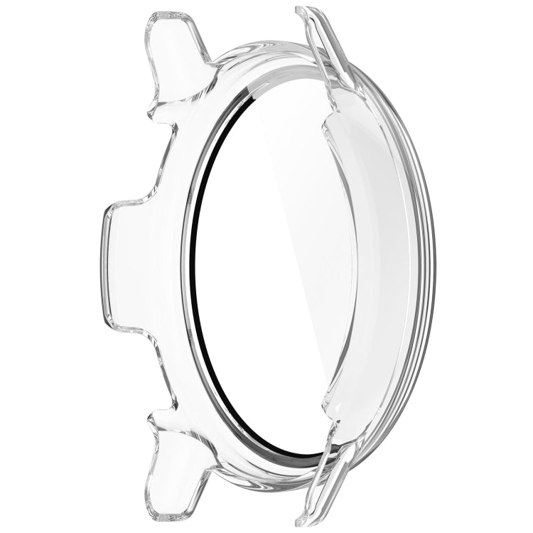 For Garmin vivoactive 5 / Active 5 PC + Tempered Film Integrated Watch Protective Case(Transparent) - Watch Cases by PMC TechLife | Online Shopping South Africa | PMC TechLife