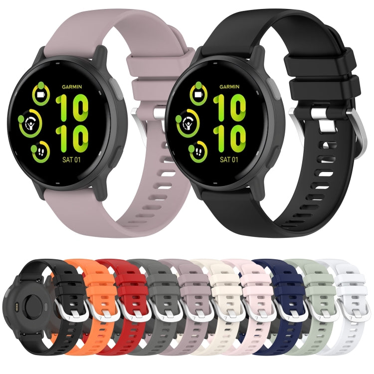 For Garmin vivoactive 5 / Active 5 20mm Silicone Watch Band(Purple) - Watch Bands by PMC TechLife | Online Shopping South Africa | PMC TechLife