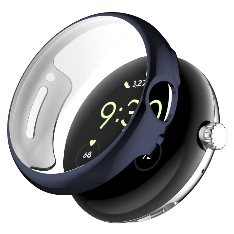 For Google Pixel Watch 2 Full Coverage TPU Electroplated Watch Protective Case(Midnight Blue) - Watch Cases by PMC TechLife | Online Shopping South Africa | PMC TechLife