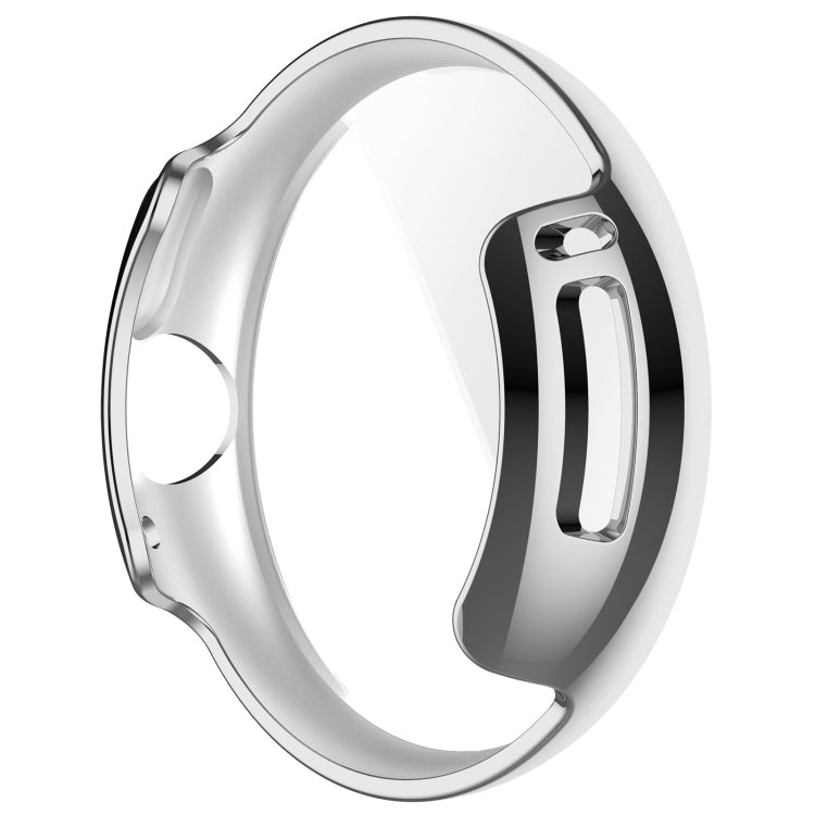 For Google Pixel Watch 2 Full Coverage TPU Electroplated Watch Protective Case(Silver) - Watch Cases by PMC TechLife | Online Shopping South Africa | PMC TechLife
