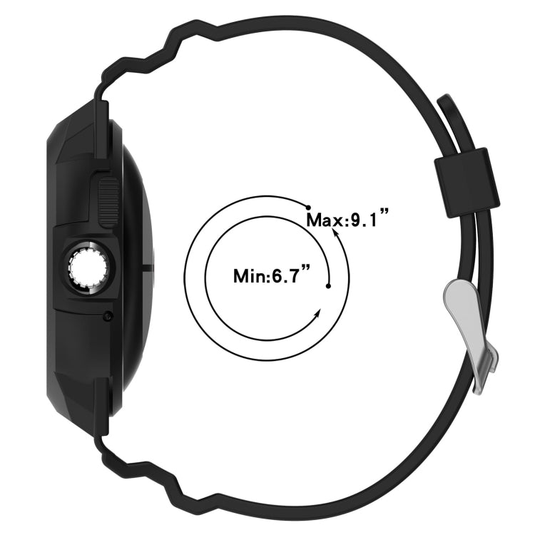 For Google Pixel Watch 2 Integrated Fully Enclosed Silicone Watch Band(Orange) - Watch Bands by PMC TechLife | Online Shopping South Africa | PMC TechLife