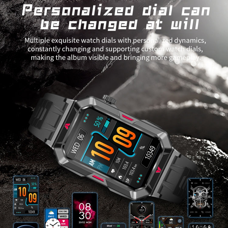 CF26 1.57inch BT5.2 Smart Bracelet Support Sleep Detection, Style:Steel Strap(Black) - free shipping - PMC TechLife - Order now!
