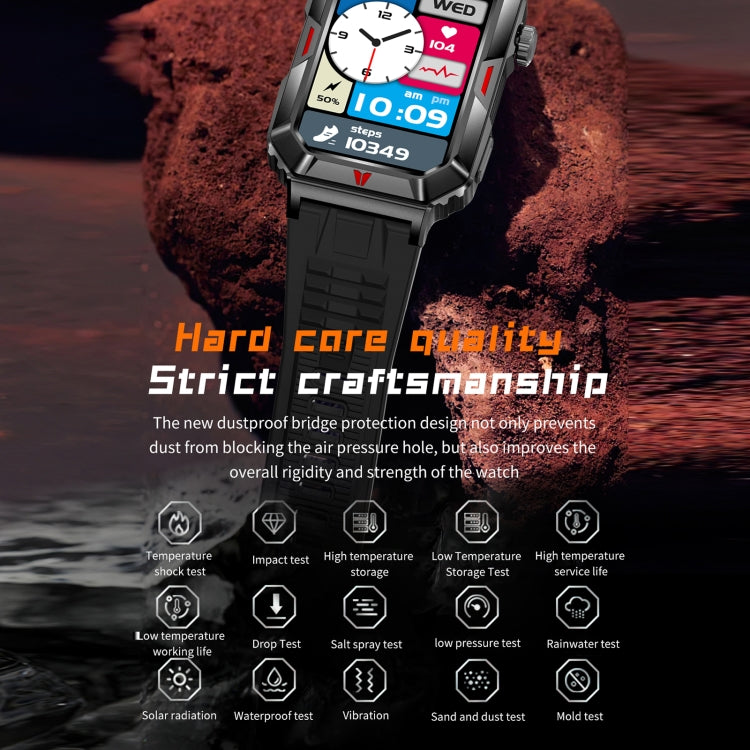 CF26 1.57inch BT5.2 Smart Bracelet Support Sleep Detection, Style:Steel Strap(Black) - free shipping - PMC TechLife - Order now!