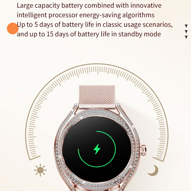 V66 1.28inch BT5.0 Smart Watch Support Heart Rate/ Sleep Detection, Style:Silicone Strap(Gold) - Smart Watches by PMC TechLife | Online Shopping South Africa | PMC TechLife | Buy Now Pay Later Mobicred