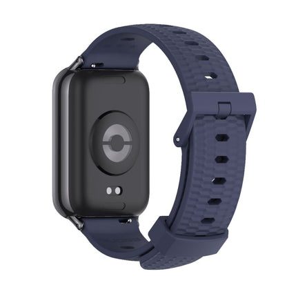 For Xiaomi Mi Band 8 Pro Mijobs Honeycomb Texture Silicone Watch Band(Midnight Blue Black) - Watch Bands by MIJOBS | Online Shopping South Africa | PMC Jewellery
