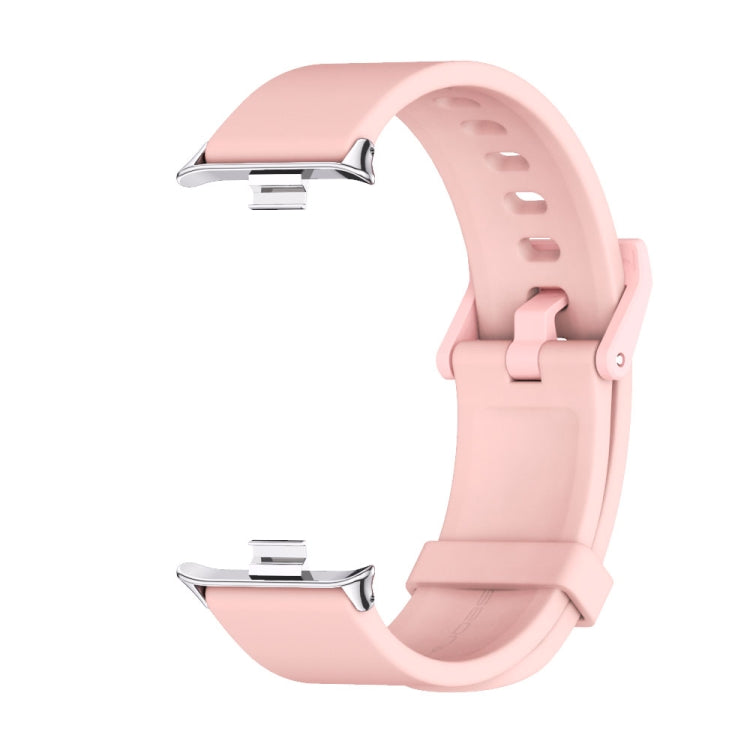 For Xiaomi Mi Band 8 Pro Mijobs Silicone Breathable Watch Band(Pink Silver) - Watch Bands by MIJOBS | Online Shopping South Africa | PMC Jewellery