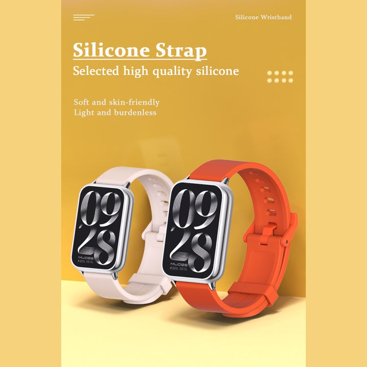For Xiaomi Smart Band 9 Pro / 8 Pro Mijobs Silicone Breathable Watch Band(Black) - Watch Bands by MIJOBS | Online Shopping South Africa | PMC TechLife | Buy Now Pay Later Mobicred
