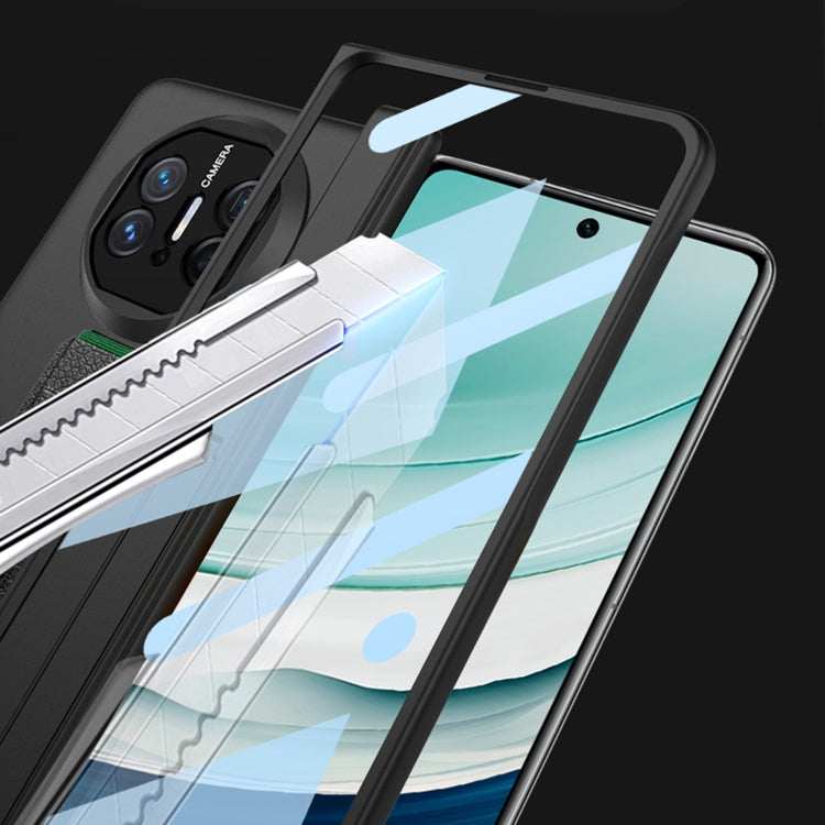 For Huawei Mate X5 GKK Wristband Integrated HD Film Magnetic Hinge Phone Case(Carbon Fiber) - Huawei Cases by GKK | Online Shopping South Africa | PMC TechLife | Buy Now Pay Later Mobicred