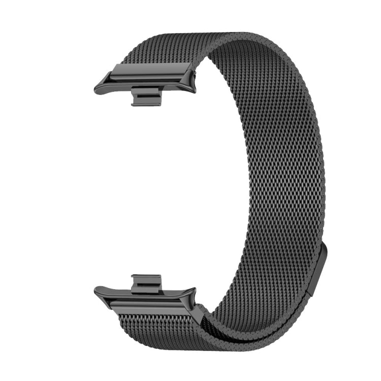 For Xiaomi Mi Band 8 Pro Mijobs Milan Magnetic Stainless Steel Watch Band(Black) - Watch Bands by MIJOBS | Online Shopping South Africa | PMC Jewellery