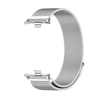 For Xiaomi Mi Band 8 Pro Mijobs Milan Magnetic Stainless Steel Watch Band(Silver) - Watch Bands by MIJOBS | Online Shopping South Africa | PMC Jewellery