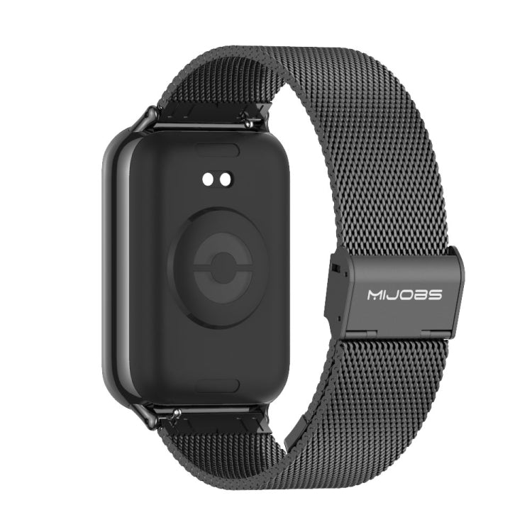 For Xiaomi Smart Band 9 Pro / 8 Pro Mijobs Milan Buckle Stainless Steel Watch Band(Black) - free shipping - PMC TechLife - Order now!