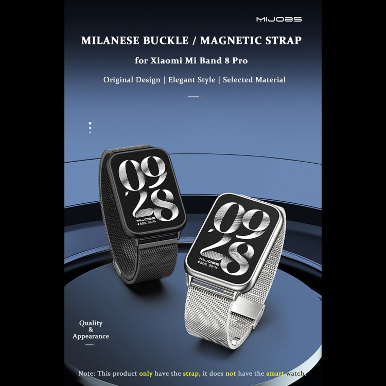 For Xiaomi Smart Band 9 Pro / 8 Pro Mijobs Milan Buckle Stainless Steel Watch Band(Gold) - free shipping - PMC TechLife - Order now!