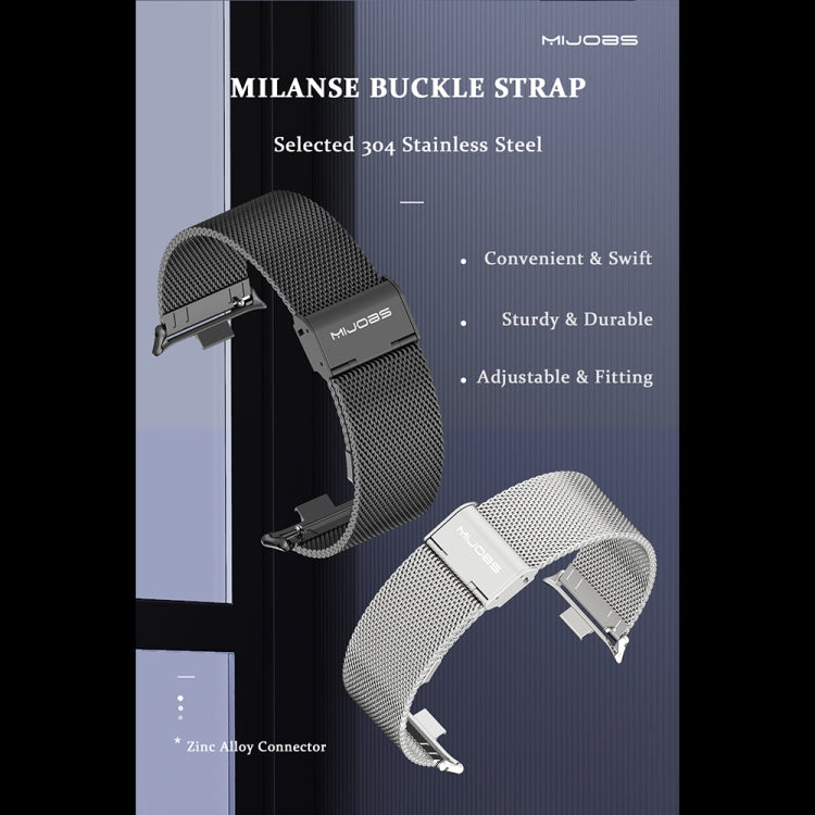 For Xiaomi Smart Band 9 Pro / 8 Pro Mijobs Milan Buckle Stainless Steel Watch Band(Rose Gold) - free shipping - PMC TechLife - Order now!