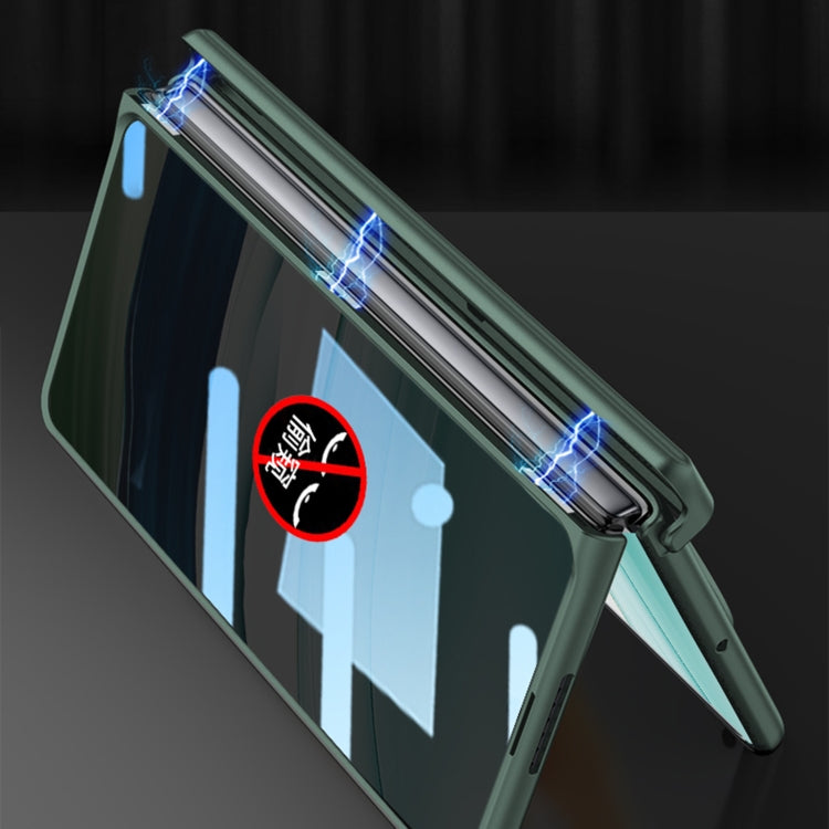 For Huawei Mate X5 GKK Wristband Integrated Privacy Film Magnetic Hinge Phone Case(Silver) - free shipping - PMC TechLife - Order now!