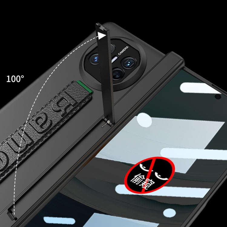 For Huawei Mate X5 GKK Wristband Integrated Privacy Film Magnetic Hinge Phone Case(Silver) - free shipping - PMC TechLife - Order now!
