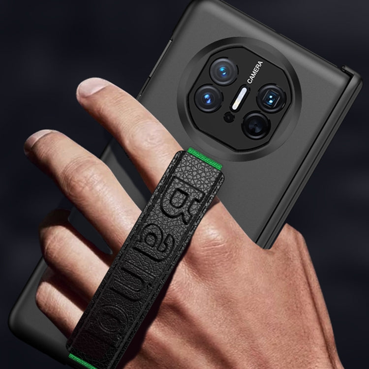 For Huawei Mate X5 GKK Wristband Integrated Privacy Film Magnetic Hinge Phone Case(Dark Green) - free shipping - PMC TechLife - Order now!