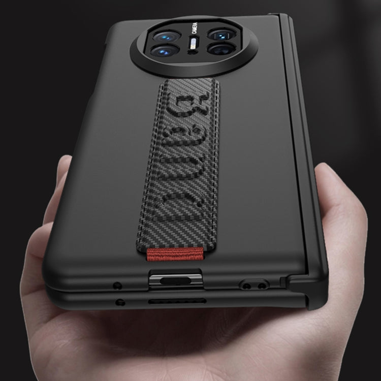 For Huawei Mate X5 GKK Wristband Integrated Privacy Film Magnetic Hinge Phone Case(Black) - free shipping - PMC TechLife - Order now!