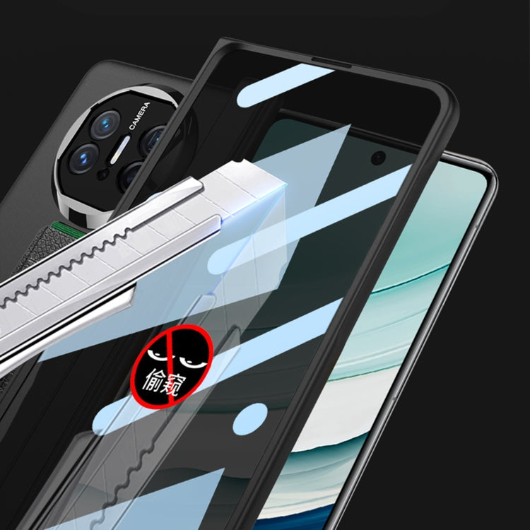 For Huawei Mate X5 GKK Wristband Integrated Privacy Film Magnetic Hinge Phone Case(Carbon Fiber) - free shipping - PMC TechLife - Order now!