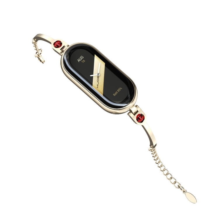 For Xiaomi Mi Band 8 / 9 / 9 NFC Mijobs Ruyi Beauty Bracelet Watch Band(Light Gold Red) - Watch Bands by MIJOBS | Online Shopping South Africa | PMC TechLife | Buy Now Pay Later Mobicred