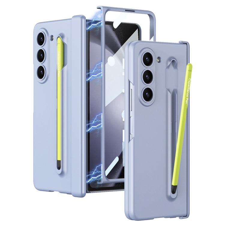 For Samsung Galaxy Z Fold5 5G GKK Magnetic Integrated Phone Case with Pen Slots, No Include Pen(Blue) - free shipping - PMC TechLife - Order now!