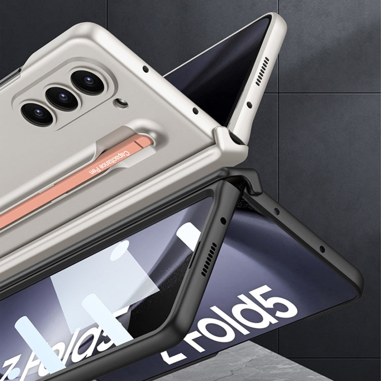 For Samsung Galaxy Z Fold5 5G GKK Magnetic Integrated Phone Case with Pen Slots, No Include Pen(Black+Red) - free shipping - PMC TechLife - Order now!
