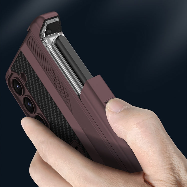 For Samsung Galaxy Z Fold5 GKK Integrated Folding Mech Shell PC Phone Case with Slide Pen Box(Light Blue) - free shipping - PMC TechLife - Order now!
