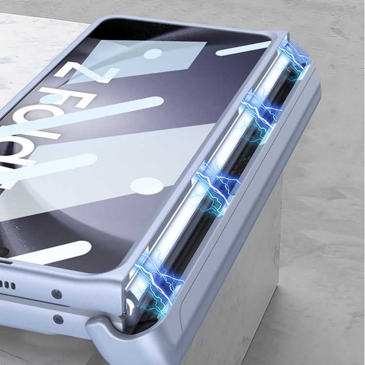 For Samsung Galaxy Z Fold5 GKK Integrated Folding Mech Shell PC Phone Case with Slide Pen Box(Silver) - free shipping - PMC TechLife - Order now!