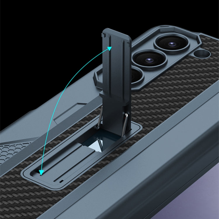 For Samsung Galaxy Z Fold5 GKK Integrated Folding Mech Shell PC Phone Case with Slide Pen Box(Light Blue) - free shipping - PMC TechLife - Order now!