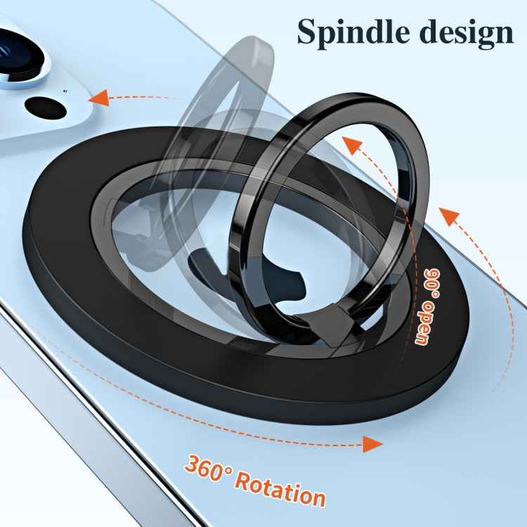 Magsafe Magnetic Electroplating Phone Ring Holder(Black) - free shipping - PMC TechLife - Order now!