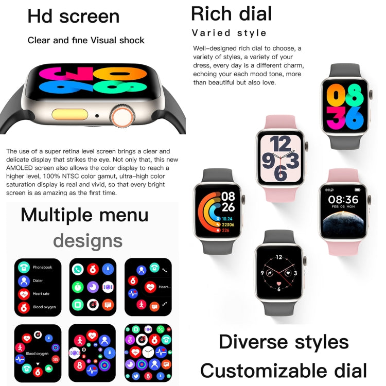 Q9 Smart Bracelet, 2.01 inch Waterproof Smart Watch, BT Call / Heart Rate / Blood Pressure / Blood Oxygen(Pink Gold) - free shipping - PMC TechLife - Order now!