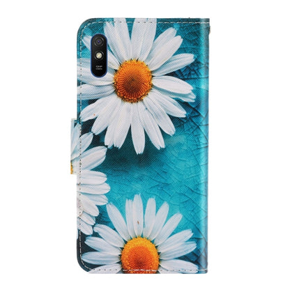 For Xiaomi Redmi 9A 3D Colored Drawing Horizontal Flip PU Leather Case with Holder & Card Slots & Wallet(Chrysanthemum) - Xiaomi Cases by PMC Jewellery | Online Shopping South Africa | PMC Jewellery