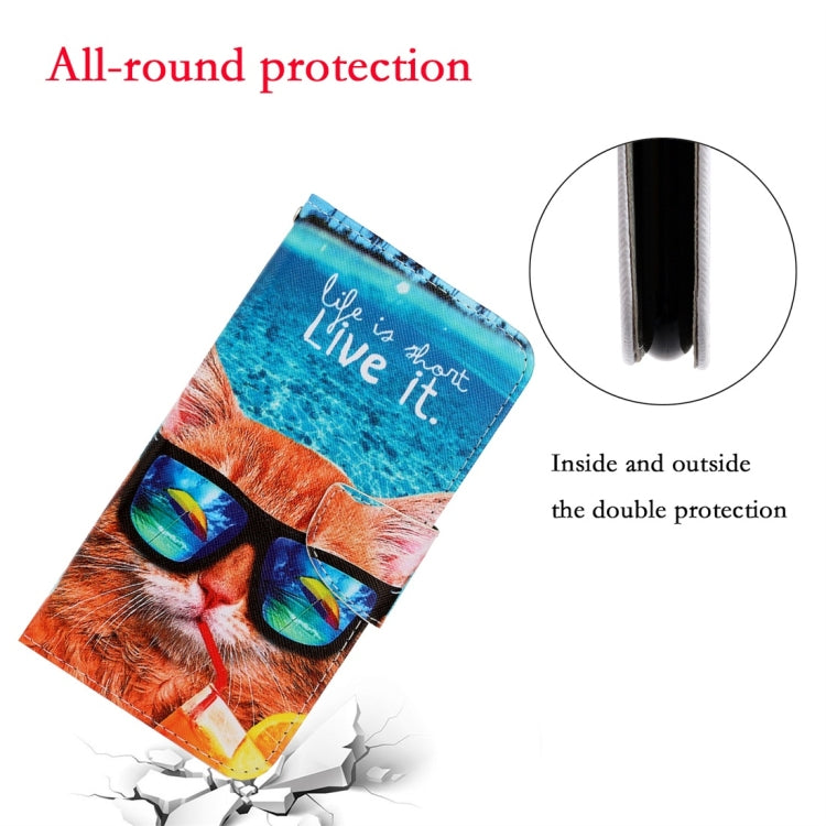 For Xiaomi Redmi 9A 3D Colored Drawing Horizontal Flip PU Leather Case with Holder & Card Slots & Wallet(Underwater Cat) - Xiaomi Cases by PMC Jewellery | Online Shopping South Africa | PMC Jewellery