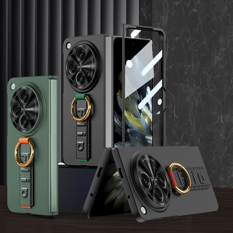 For OPPO Find N3 / OnePlus Open GKK Integrated Ultrathin Shockproof Phone Case with Ring Wrist Strap(Carbon Fiber) - OPPO Cases by GKK | Online Shopping South Africa | PMC TechLife | Buy Now Pay Later Mobicred