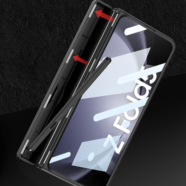 For Samsung Galaxy Z Fold5 GKK Integrated Folding Alloy Shell PC Phone Case with Pen Box, Not Included Pen(Silver) - free shipping - PMC TechLife - Order now!