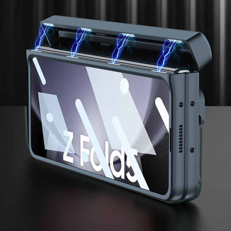 For Samsung Galaxy Z Fold5 GKK Integrated Folding Alloy Shell PC Phone Case with Pen Box, Not Included Pen(Silver) - free shipping - PMC TechLife - Order now!