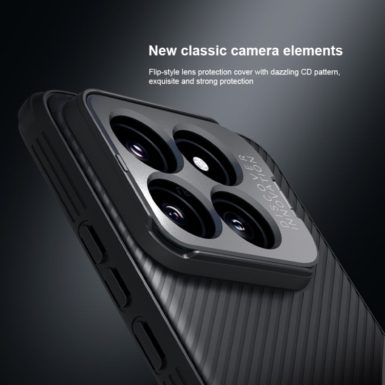 For Xiaomi 14 Pro NILLKIN Black Mirror Prop CD Texture Mirror Precise Hole MagSafe Magnetic Phone Case(Blue) - free shipping - PMC TechLife - Order now!