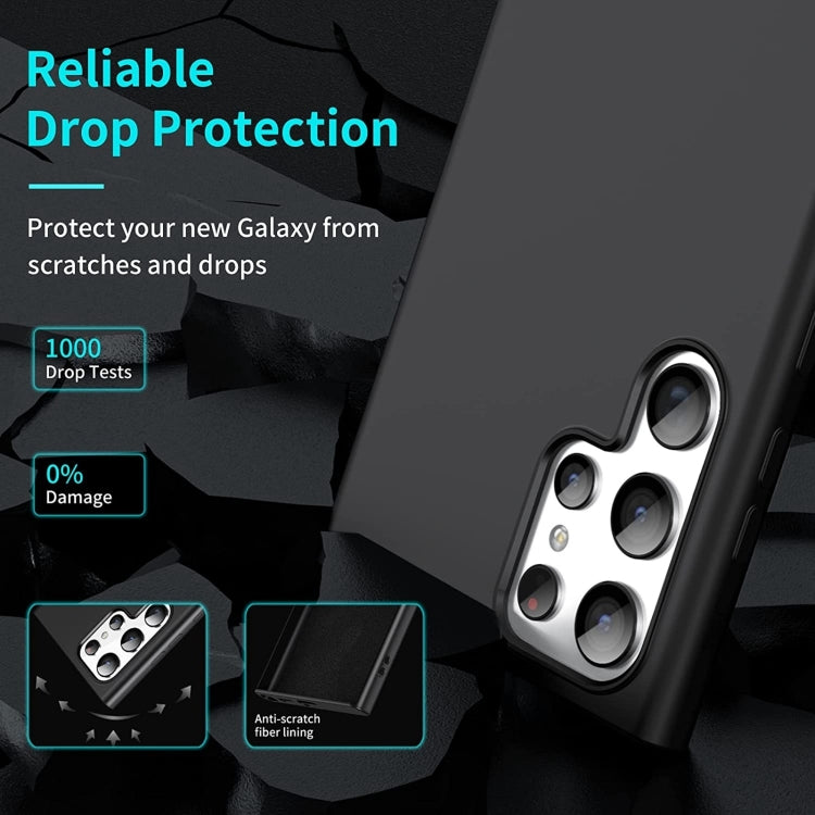 For Samsung Galaxy S24 Ultra 5G MagSafe Magnetic Liquid Silicone Phone Case(Black) - free shipping - PMC TechLife - Order now!
