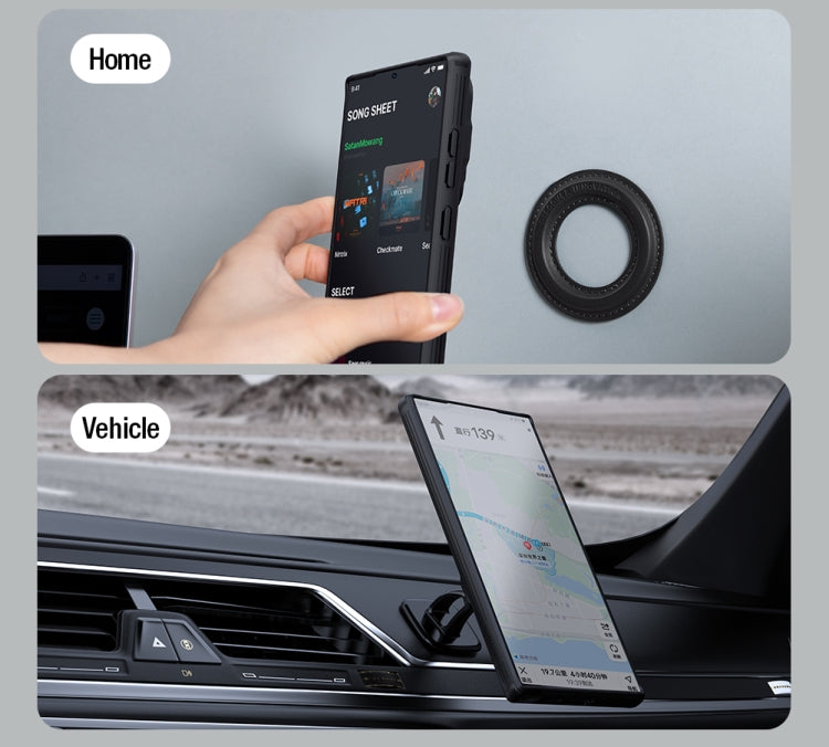 For Samsung Galaxy S24 Ultra 5G NILLKIN Black Mirror Prop CD Texture Mirror MagSafe Magnetic Phone Case(Black) - Galaxy S24 Ultra 5G Cases by NILLKIN | Online Shopping South Africa | PMC TechLife | Buy Now Pay Later Mobicred