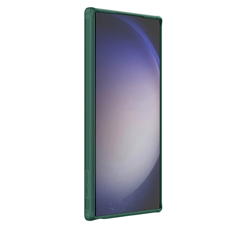 For Samsung Galaxy S24 Ultra 5G NILLKIN Black Mirror Prop CD Texture Mirror MagSafe Magnetic Phone Case(Green) - free shipping - PMC TechLife - Order now!