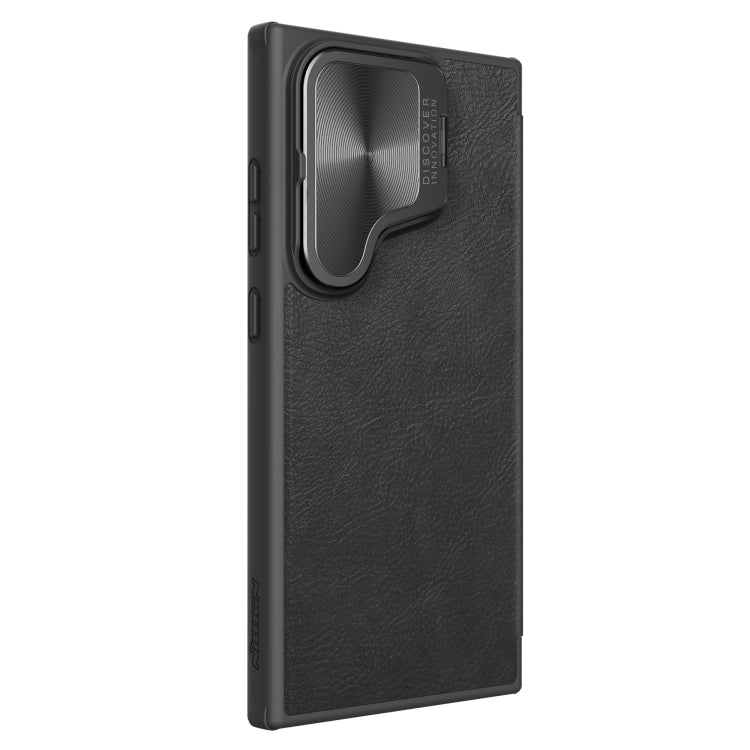 For Samsung Galaxy S24+ 5G NILLKIN Qin Prop Series Flip Camera Cover Design Leather Phone Case(Black) - free shipping - PMC TechLife - Order now!