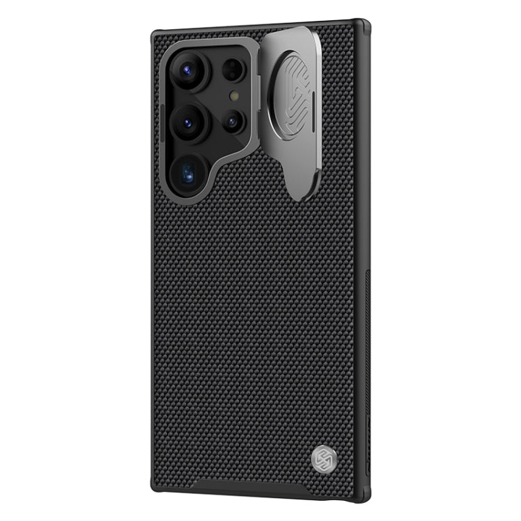 For Samsung Galaxy S24 Ultra 5G NILLKIN Textured Prop Camera Cover Holder Design Nylon MagSafe Magnetic Phone Case(Black) - free shipping - PMC TechLife - Order now!