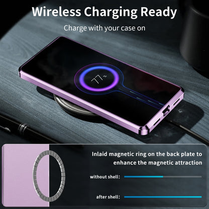 For Samsung Galaxy S24 Ultra 5G MagSafe Magnetic Plain Metal Phone Case(Purple) - Galaxy S24 Ultra 5G Cases by PMC Jewellery | Online Shopping South Africa | PMC Jewellery