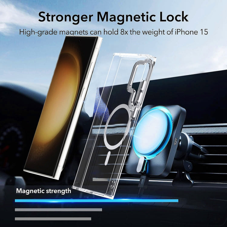 For Samsung Galaxy S24 Ulltra 5G MagSafe Magnetic Clear Phone Case(White) - free shipping - PMC TechLife - Order now!