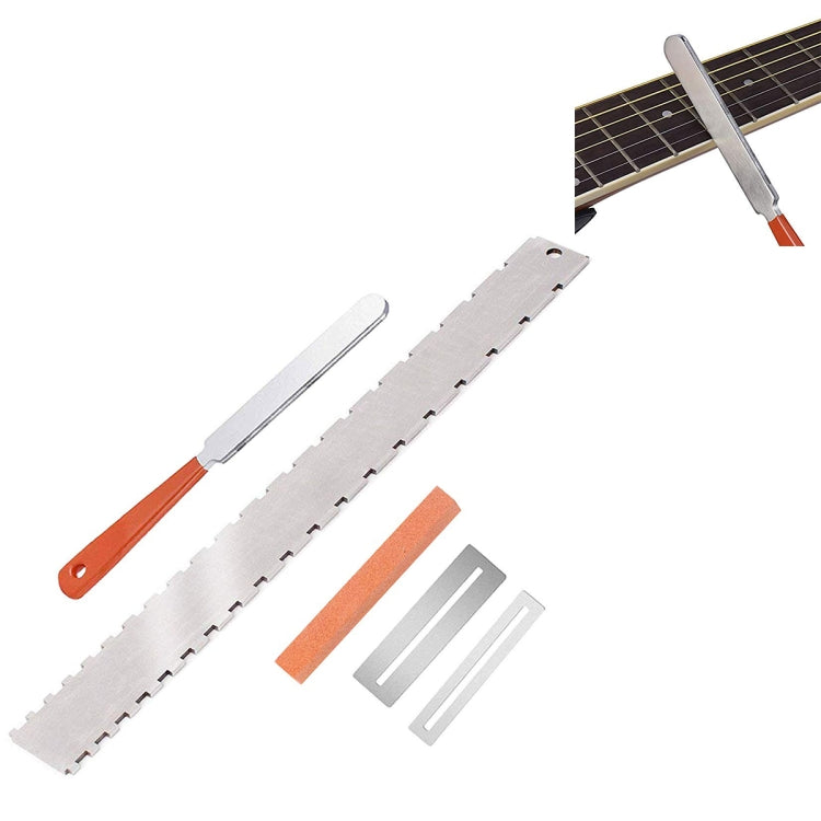 Guitar Neck Measuring Ruler Guitar Sharpening File Guitar Neck Notch Ruler Fret Polishing Pad - free shipping - PMC TechLife - Order now!